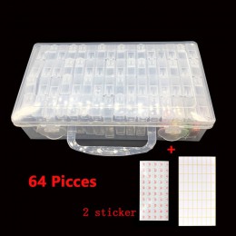 64/128pcs butelki zestaw do malowania diamentowego akcesoria schowek koraliki pojemnik diament haft kamień mozaika Convenience B