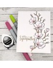 Matryce do cięcia metalu i stemple gumowe kwiaty sympatii do scrapbooking, rzemiosło szablon do wycinania tworzenie kartek Album