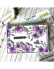 Matryce do cięcia metalu i stemple gumowe kwiaty sympatii do scrapbooking, rzemiosło szablon do wycinania tworzenie kartek Album