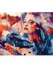 AZQSD DIY oprawione lew dziewczyna obrazy olejne według liczb dorosłych kolorowe farby obraz ścienny do salonu Home Decor