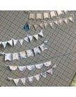 4 sztuk trójkąt koło banery Scrapbooking matryce do cięcia metalu szablony do album DIY papier karty dekoracyjne rzemiosło Die C