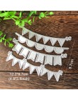 4 sztuk trójkąt koło banery Scrapbooking matryce do cięcia metalu szablony do album DIY papier karty dekoracyjne rzemiosło Die C