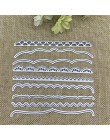 9 sztuk/zestaw ozdobne karty metalu wykrojniki szablony dla DIY Scrapbooking/album fotograficzny dekoracyjny wytłoczenia kartki 
