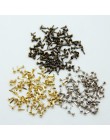 100 sztuk 4.5mm mieszane 3 kolory żelaza okrągłe metalowe Mini Brads dla akcesoria do scrapbookingu zdobienie zapięcie wyroby rę