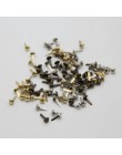 100 sztuk 4.5mm mieszane 3 kolory żelaza okrągłe metalowe Mini Brads dla akcesoria do scrapbookingu zdobienie zapięcie wyroby rę