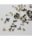 100 sztuk 4.5mm mieszane 3 kolory żelaza okrągłe metalowe Mini Brads dla akcesoria do scrapbookingu zdobienie zapięcie wyroby rę