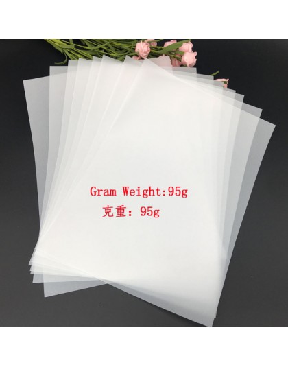 20 sztuk A4 papier Vellum octan papieru opakowanie papierowe projekt papieru papier do scrapbookingu opakowanie ręcznie robiony 