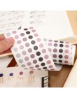 Szkolne materiały biurowe kolorowe kropki taśmy maskujące Bullet Journal Student Notebook naklejki dla dzieci DIY dekoracyjne pa