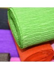250*10cm Origami bibuła karbowana DIY Craft pomarszczona rolka papieru na wesele dekoracja kwiat zawijanie prezenty materiał do 