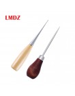 LMDZ 2 sztuk drewniany uchwyt szydła DIY skórzany namiot szycia szydło Pin dziurkacz buty narzędzie do naprawy ręcznie Stitcher 