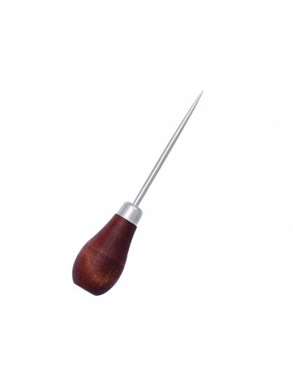 LMDZ 2 sztuk drewniany uchwyt szydła DIY skórzany namiot szycia szydło Pin dziurkacz buty narzędzie do naprawy ręcznie Stitcher 