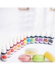 10ML barwniki robienie mydła zestaw do kolorowania zestaw do płynów jadalne barwniki do DIY plastelina olej do wody podwójnego z