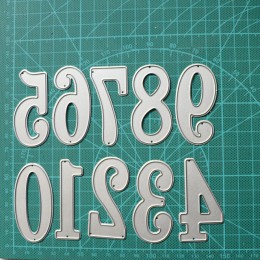 Duży cyfrowy zestaw Die Cut cyframi do cięcia metalu wykrawacze szablony Scrapbooking tłoczenie 2019 nowy boże narodzenie stempl