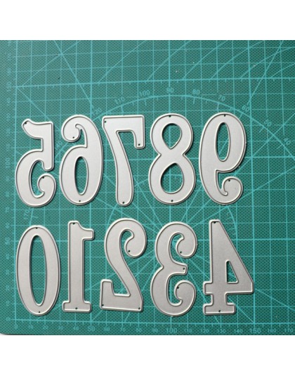 Duży cyfrowy zestaw Die Cut cyframi do cięcia metalu wykrawacze szablony Scrapbooking tłoczenie 2019 nowy boże narodzenie stempl