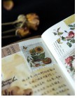 Vintage Stamp naklejki papiernicze naklejki kawaii dla dziewcząt kwiat uszczelka samoprzylepna naklejki na etykiety dla dzieci S