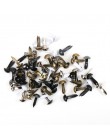 100 sztuk mieszane okrągłe metalowe szpilki szpilki Scrapbooking zdobienie sztyfty zapięcia rzemiosło pinezki dekoracji 5x10mm