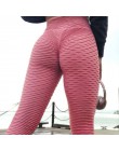 Wysokiej talii Fitness legginsy damskie trening push up legginsy moda Solid Color kulturystyka Jeggings damskie spodnie