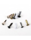 100 sztuk mieszane okrągłe metalowe szpilki szpilki Scrapbooking zdobienie sztyfty zapięcia rzemiosło pinezki dekoracji 5x10mm
