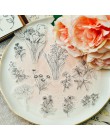 58 sztuk kwiaty retro styl Vellum naklejki papierowe Scrapbooking/tworzenie kartek/pisanie pamiętnika DIY