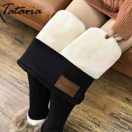 Spodnie zimowe damskie legginsy termiczne spodnie z wysokim stanem dla kobiet spodnie flanelowe Streetwear damskie spodnie zimow