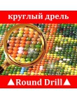 MTEN diament haft Anmial Cross Stitch DIY diament malarstwo koń diamentowa mozaika kryształy górskie wystrój domu