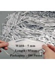 100pc 5mm dedykowane nos most klip regulowane elastyczne przewód dla N95 maska aluminiowa smycz usta maska pasek DIY gumką