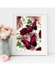 Huacan DIY diament malarstwo motyl i kwiat 5D pełne kwadratowe kryształki diament haft mozaika ściegu Home Decor