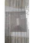 5 sztuk/zestaw sznurowane prostokąt ramki metalu wykrojniki dla Scrapbooking DIY tworzenie albumów na zdjęcia dekoracyjne wzorni