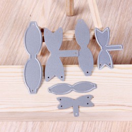 New Arrival wstążkowe kokardki metalowe wykrojniki szablony dla DIY Scrapbooking/album fotograficzny dekoracyjny wytłoczenia kar
