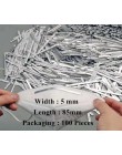 100pc 5mm dedykowane nos most klip regulowane elastyczne przewód dla N95 maska aluminiowa smycz usta maska pasek DIY gumką