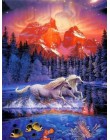 MTEN diament haft Anmial Cross Stitch DIY diament malarstwo koń diamentowa mozaika kryształy górskie wystrój domu