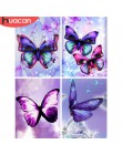 HUACAN 5D DIY pełny kwadratowy obraz zwierzęcia haft diamentowy motyl mozaika diamentowa ozdoba haftowana fotografia do domu z R