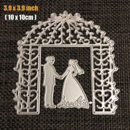 FEESTIGO ślub panna młoda i pan młody wykrojniki Scrapbooking metalowy ptak wykrojniki nowy 2018 słowa miłości wykrojniki na two