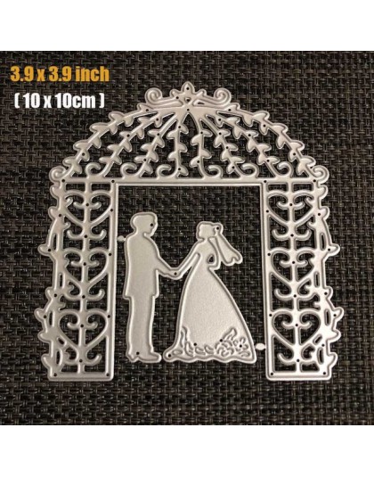 FEESTIGO ślub panna młoda i pan młody wykrojniki Scrapbooking metalowy ptak wykrojniki nowy 2018 słowa miłości wykrojniki na two