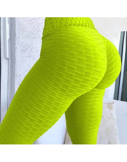 Wysokiej talii Fitness legginsy damskie trening push up legginsy moda Solid Color kulturystyka Jeggings damskie spodnie