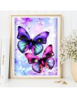 HUACAN 5D DIY pełny kwadratowy obraz zwierzęcia haft diamentowy motyl mozaika diamentowa ozdoba haftowana fotografia do domu z R