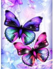 Huacan DIY diament malarstwo motyl i kwiat 5D pełne kwadratowe kryształki diament haft mozaika ściegu Home Decor