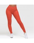 Wysokiej talii Fitness legginsy damskie trening push up legginsy moda Solid Color kulturystyka Jeggings damskie spodnie