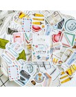 45/46 sztuk osoby naklejki podróżne papier Kawaii klej naklejki do scrapbookingu dekoracji domu pamiętnik Diy etykiety naklejka 