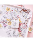 45/46 sztuk osoby naklejki podróżne papier Kawaii klej naklejki do scrapbookingu dekoracji domu pamiętnik Diy etykiety naklejka 