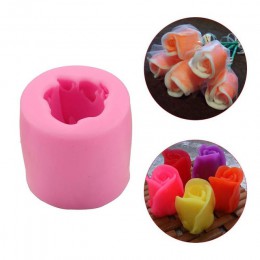 3D Rose kwiaty foremki do robienia mydła narzędzia do dekorowania ciast czekoladowych do pieczenia do wykrawania kształtów z mas