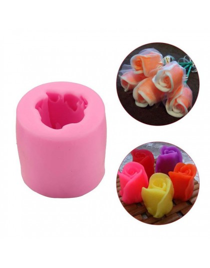 3D Rose kwiaty foremki do robienia mydła narzędzia do dekorowania ciast czekoladowych do pieczenia do wykrawania kształtów z mas