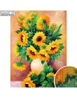 Dekoracja domu słonecznik kiedykolwiek moment diamentowa malowanie diamentowa haft van gogh robótki ścieg krzyżykowy/diamentowa 
