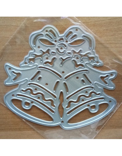 Najlepsza sprzedaż metalu wykrojniki dzwonek świąteczny DIY szablon dekoracyjne Scrapbooking, rzemiosło 1pc