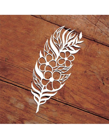 YaMinSanNiO Feather Floral Metal wykrojniki 2019 dla Craft umiera Scrapbooking Album wzornik szablon do wytłaczania nowy Cut Dec