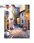 Huacan 5D diamentowe malowanie pełne diamentowe kwadraciki dekoracje diamentowe hafty sprzedaż miasto Handmade dekoracje ścienne