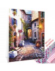 Huacan 5D diamentowe malowanie pełne diamentowe kwadraciki dekoracje diamentowe hafty sprzedaż miasto Handmade dekoracje ścienne