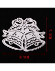 Najlepsza sprzedaż metalu wykrojniki dzwonek świąteczny DIY szablon dekoracyjne Scrapbooking, rzemiosło 1pc