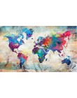 HUACAN pełna plac diament malarstwo mapa świata 5D DIY diament haft sprzedaż krajobraz obraz mozaika Rhinestone Home Decor
