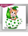 Miaodu diament haft hobby zwierząt kot 5D DIY diament malarstwo cross stitch doświadczenie zabawki diament mozaika dekoracja syp